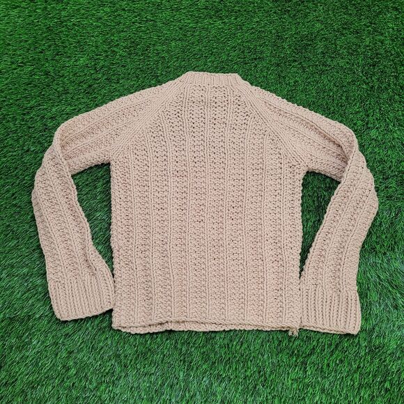 J-Crew Chunky-Knitted Sweater Womens XS/S 17x23 Beige - Picture 2 of 11